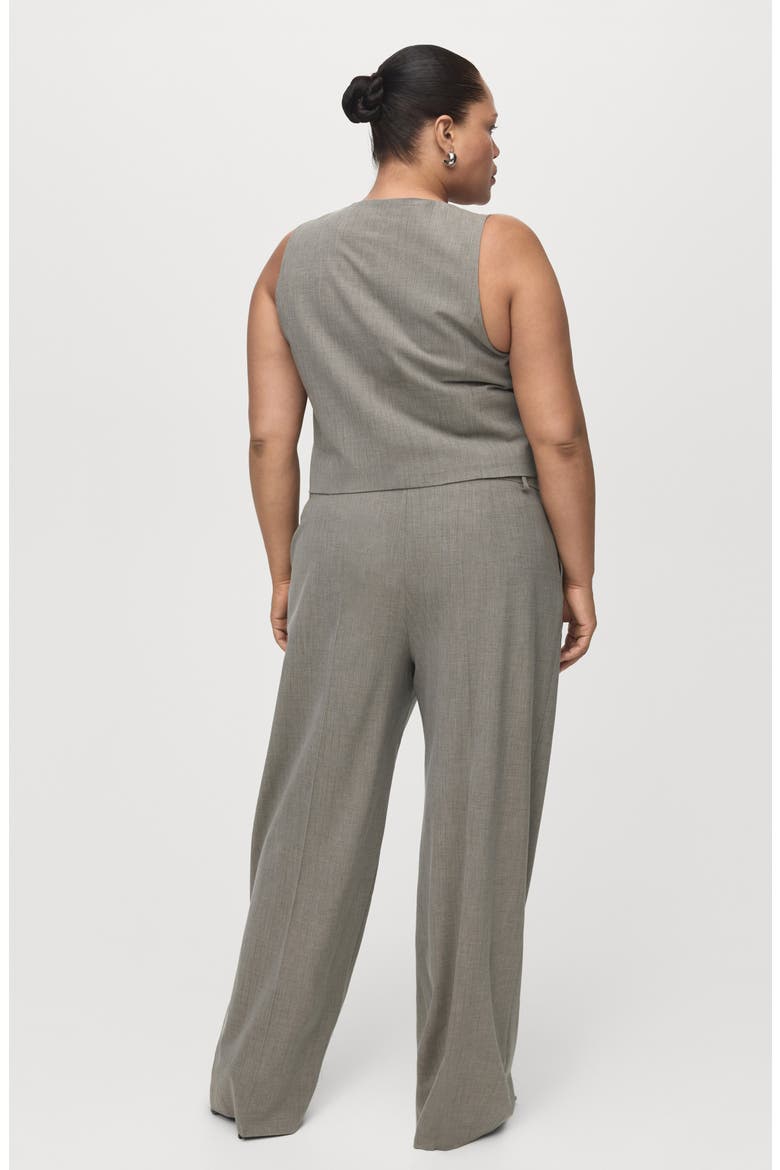Pleated Straight Leg Pants, Alternate, color, GREY