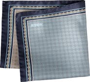 Eton Quatrefoil Silk Twill Pocket Square