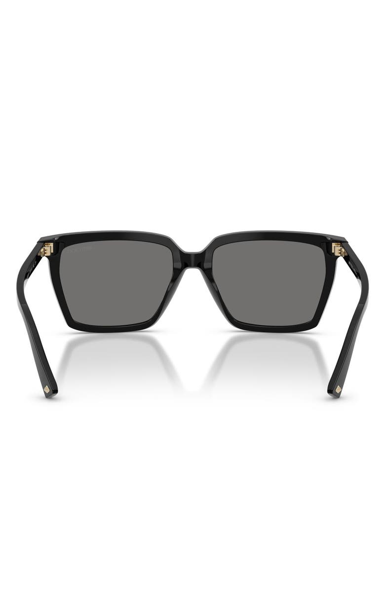 Jimmy Choo 55mm Polarized Square Sunglasses, Alternate, color, 