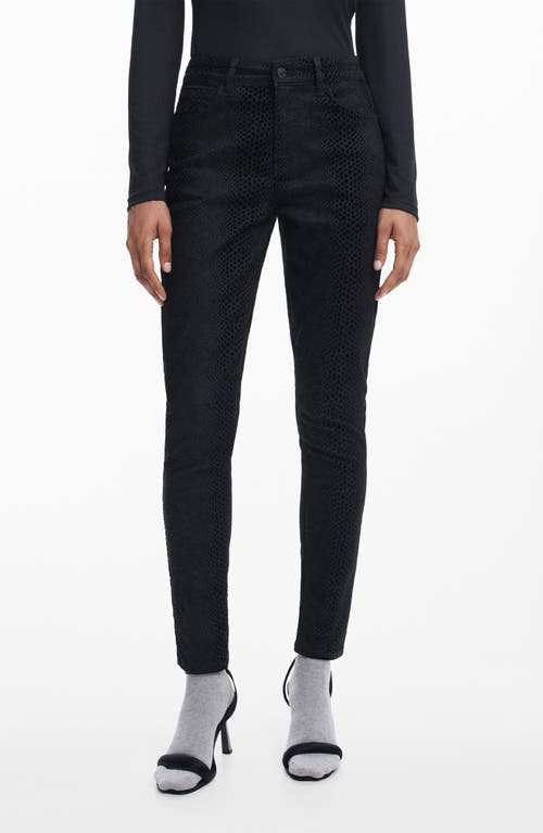 Desigual Elba Straight Leg Jeans in Black 