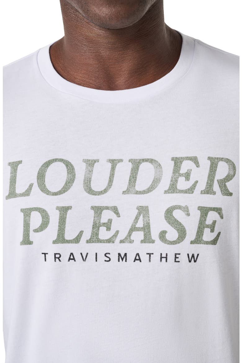 Louder Please Graphic T-Shirt, Alternate, color, WHITE
