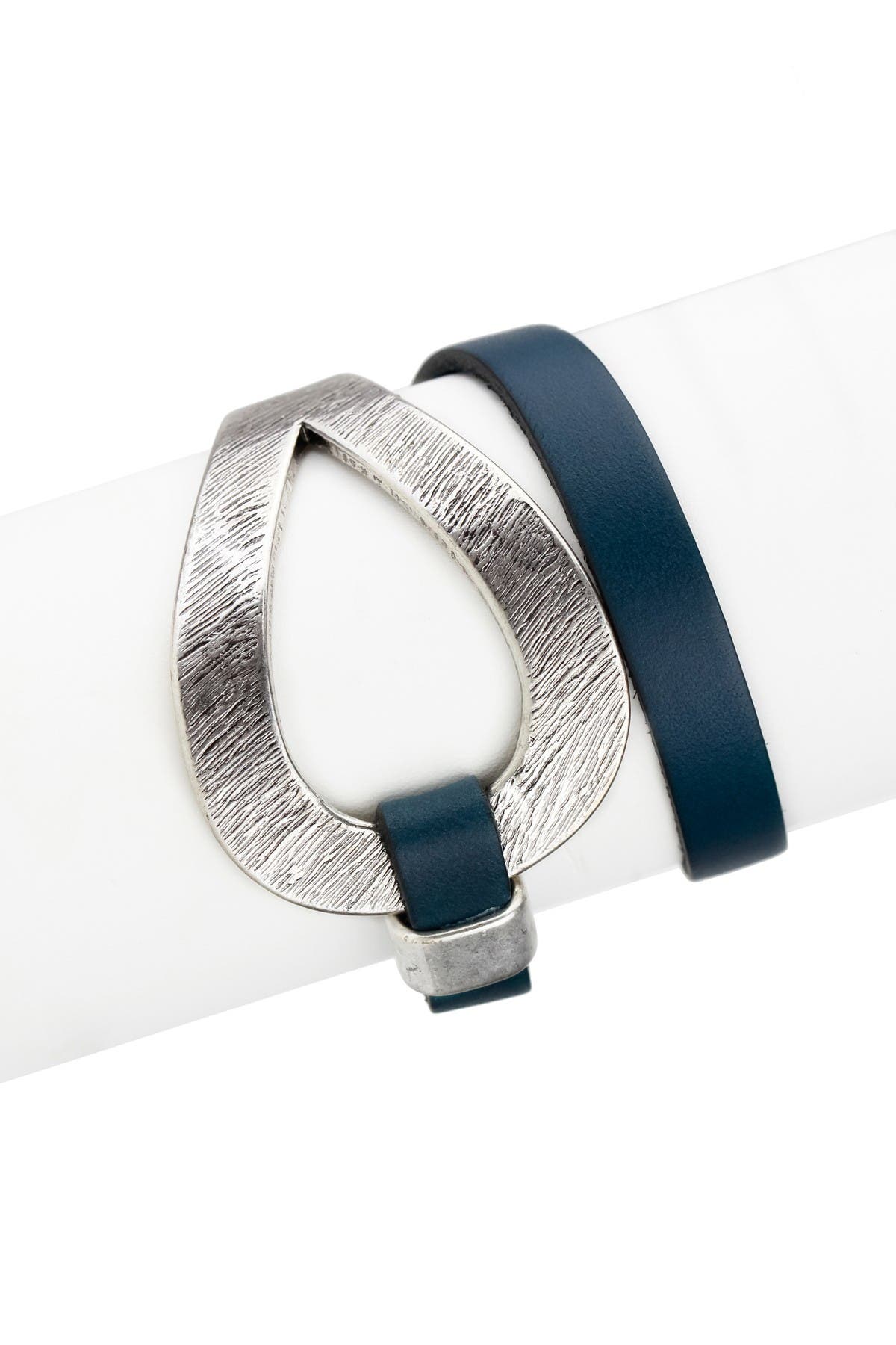 SAACHI Denim Genuine Leather Loop Bracelet (Women) | Nordstromrack