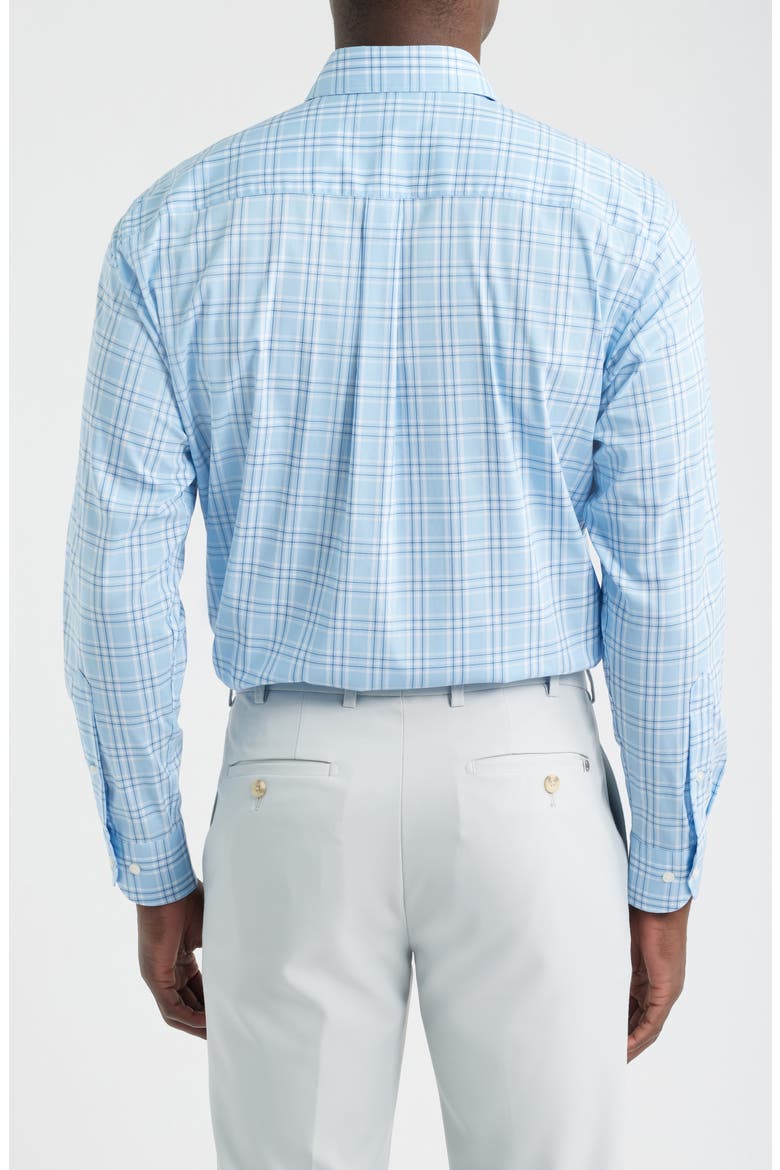 Rich Crown Lite Performance Button-Up Shirt, Alternate, color, COTTAGE BLUE