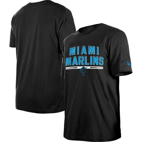 Men's New Era Black Miami Marlins Batting Practice T-Shirt