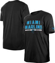New Era Men's New Era Black Miami Marlins Batting Practice T-Shirt