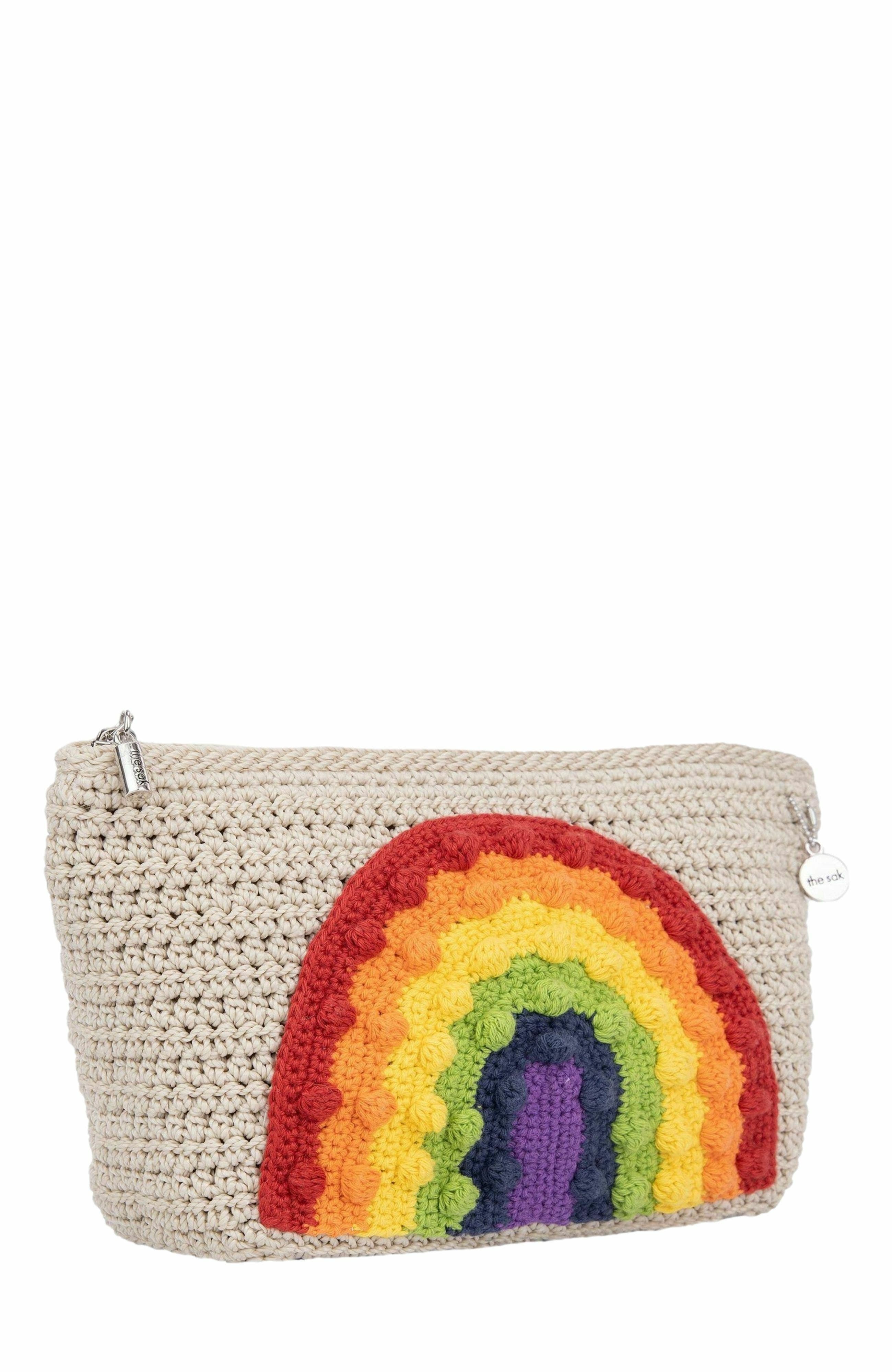 The Sak Essential Medium Pouch, Alternate, color, Rainbow Ecru
