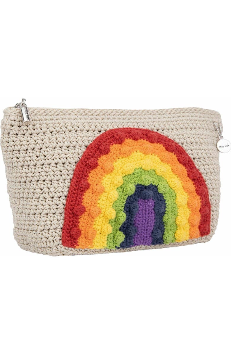 The Sak Essential Medium Pouch, Alternate, color, Rainbow Ecru