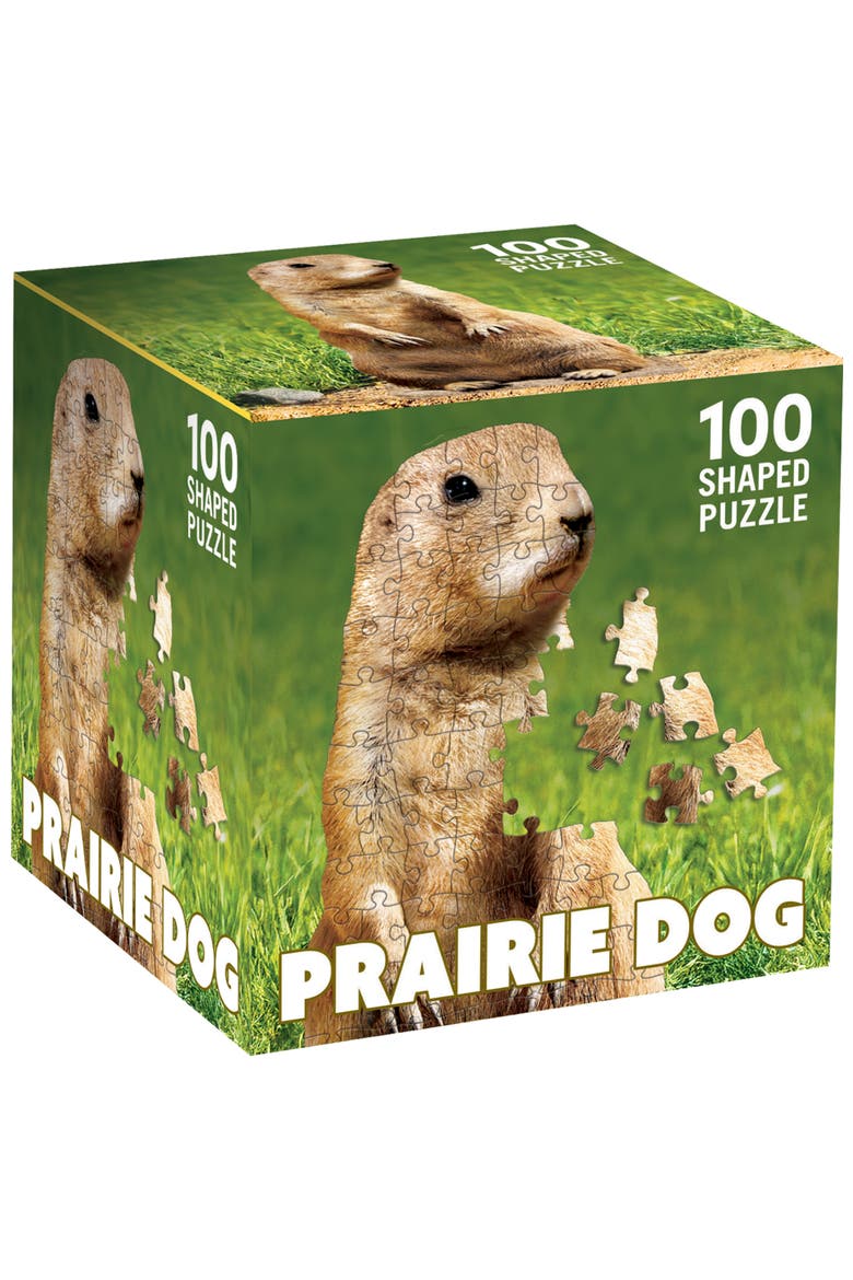 Prairie Dog 100 Piece Shaped Puzzle, Main, color, Multicolor