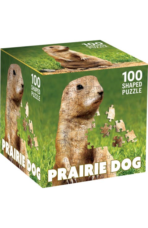 Prairie Dog 100 Piece Shaped Puzzle