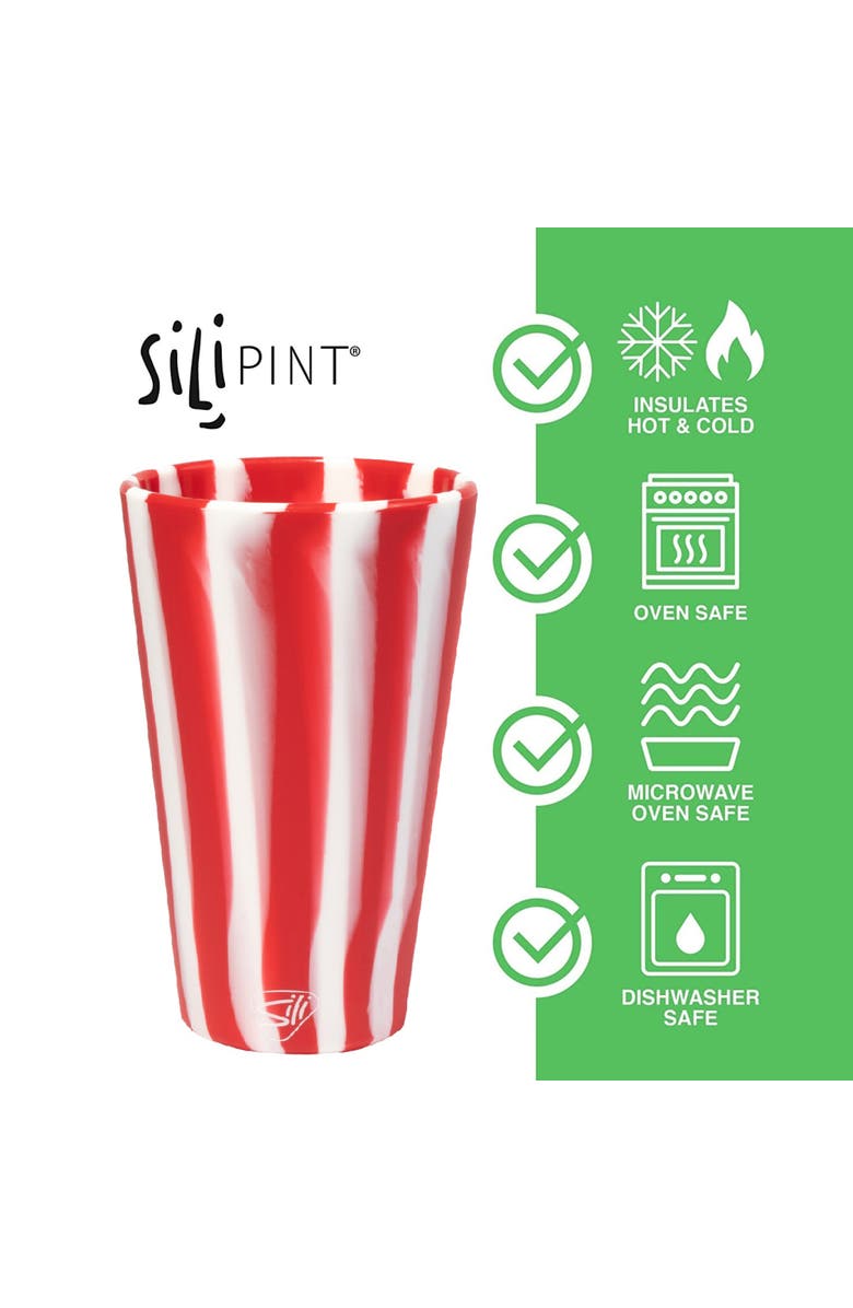 Silipint Silicone 16oz Pint Glasses 4 Pk, Alternate, color, Multicolored
