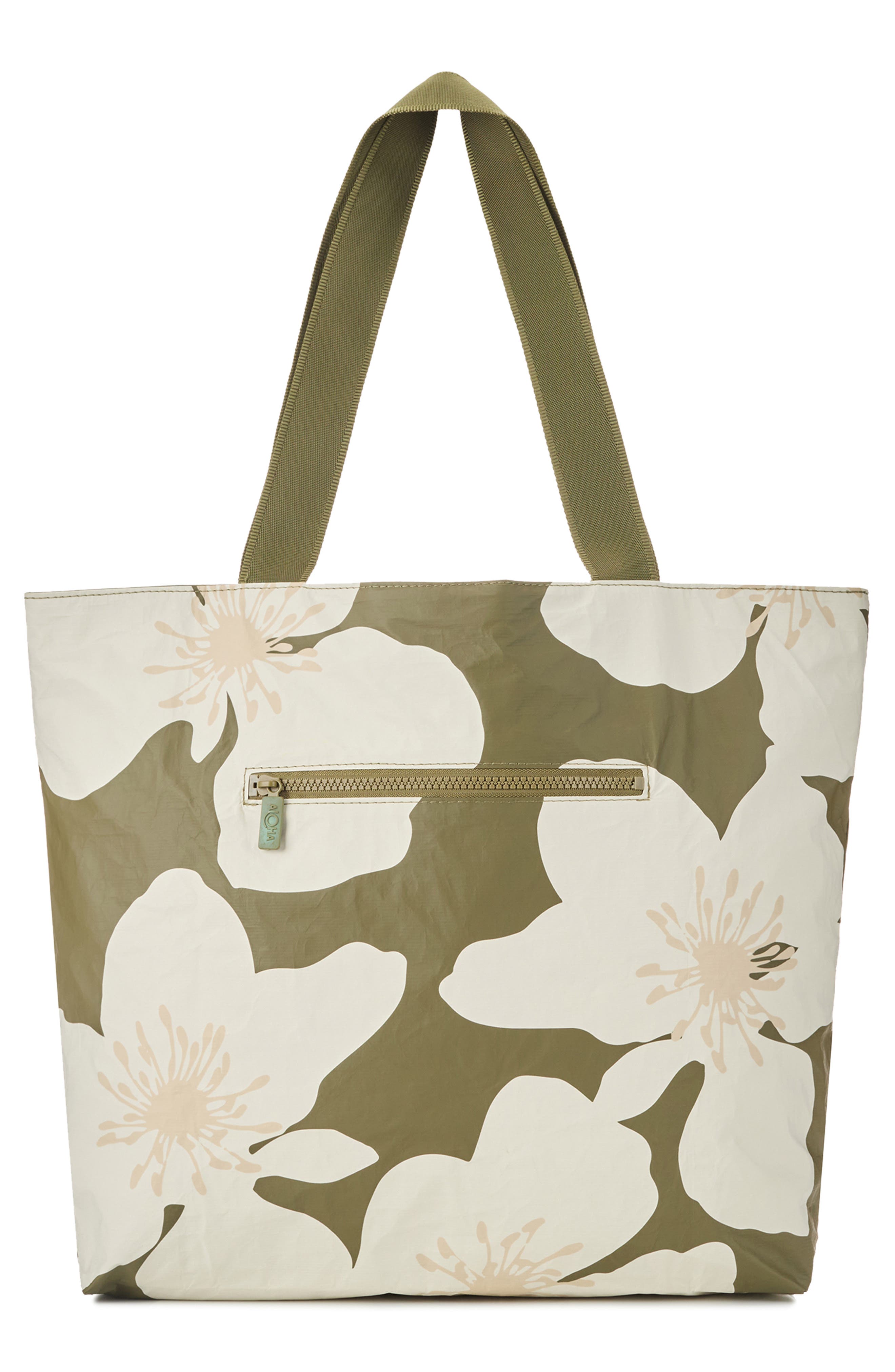 Aloha Collection Day Tripper Cassia Water Resistant Tote, Alternate, color, Olive/ Sandstone