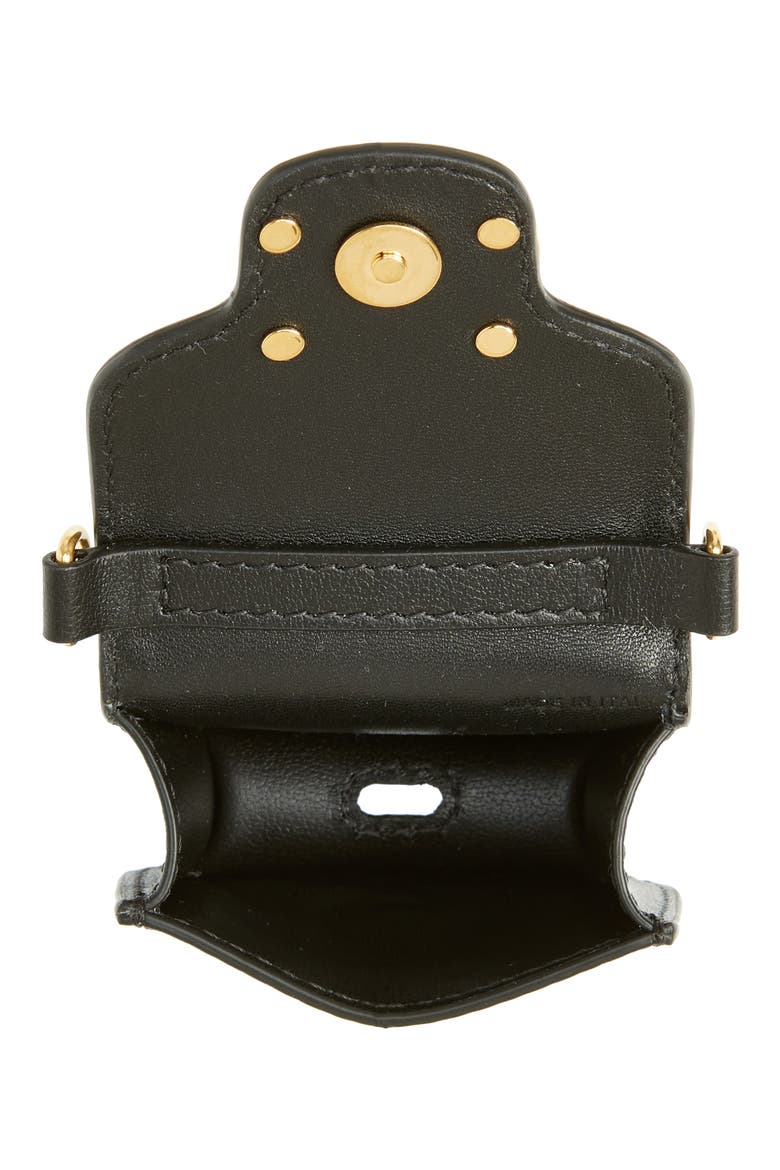 Locò Leather AirPods Case on a Chain, Alternate, color, 0NO NERO