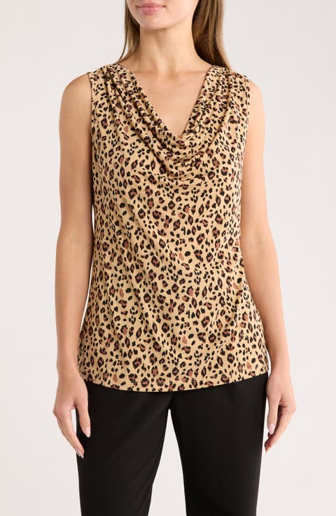 Cowl Neck Sleeveless Top