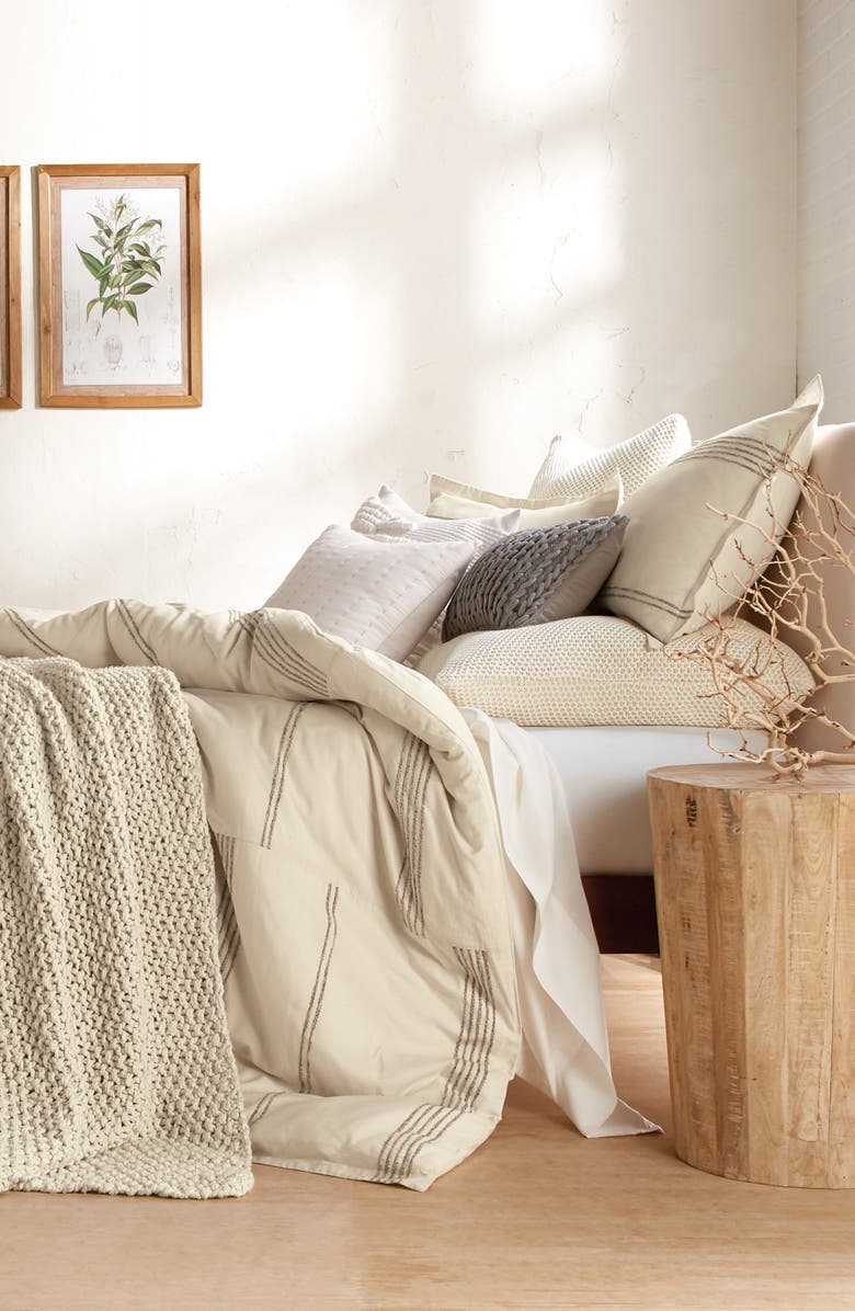 DKNY Marled Stripe Duvet Cover & Sham Set, Alternate, color, 