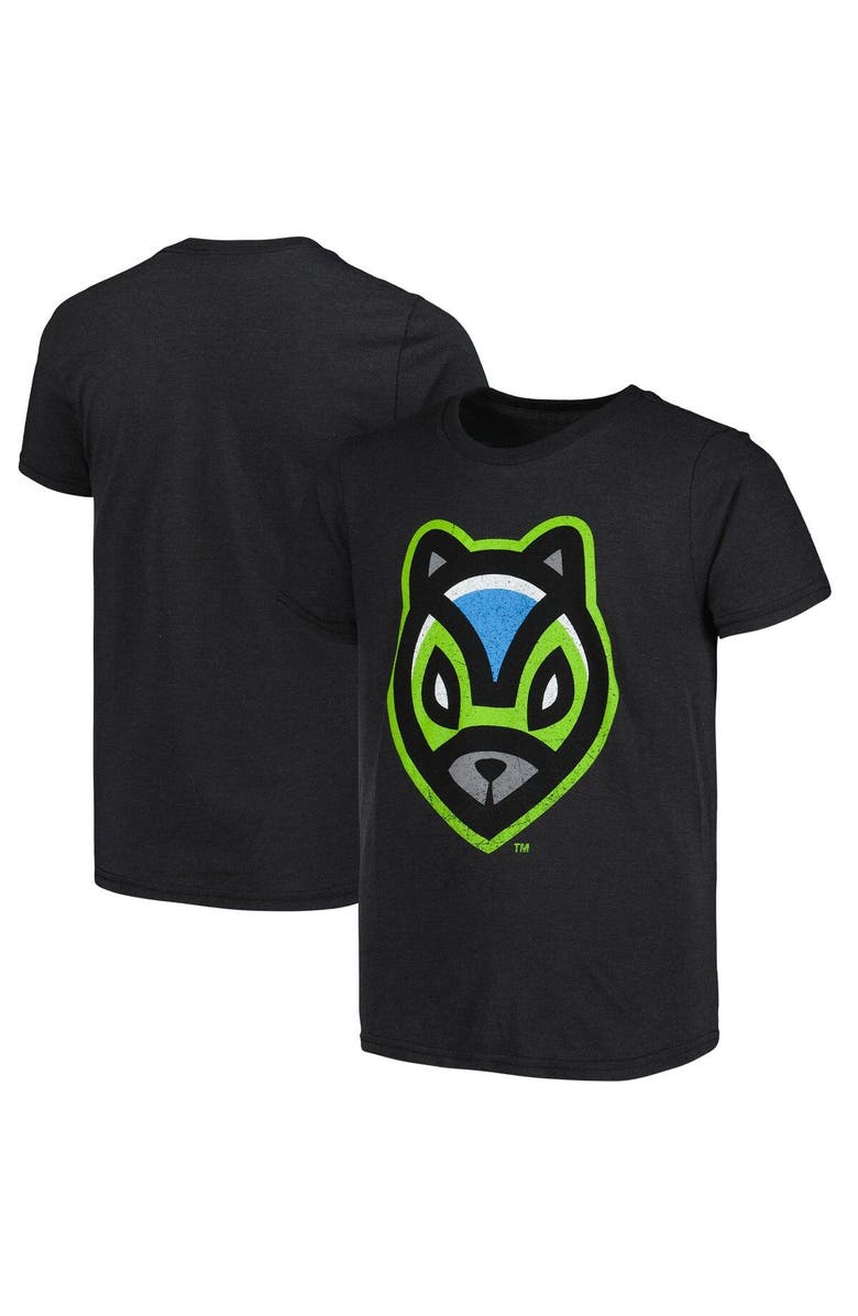 108 STITCHES Youth Black Ardillas Voladoras de Richmond Copa de la Diversion Vintage T-Shirt, Main, color, Black