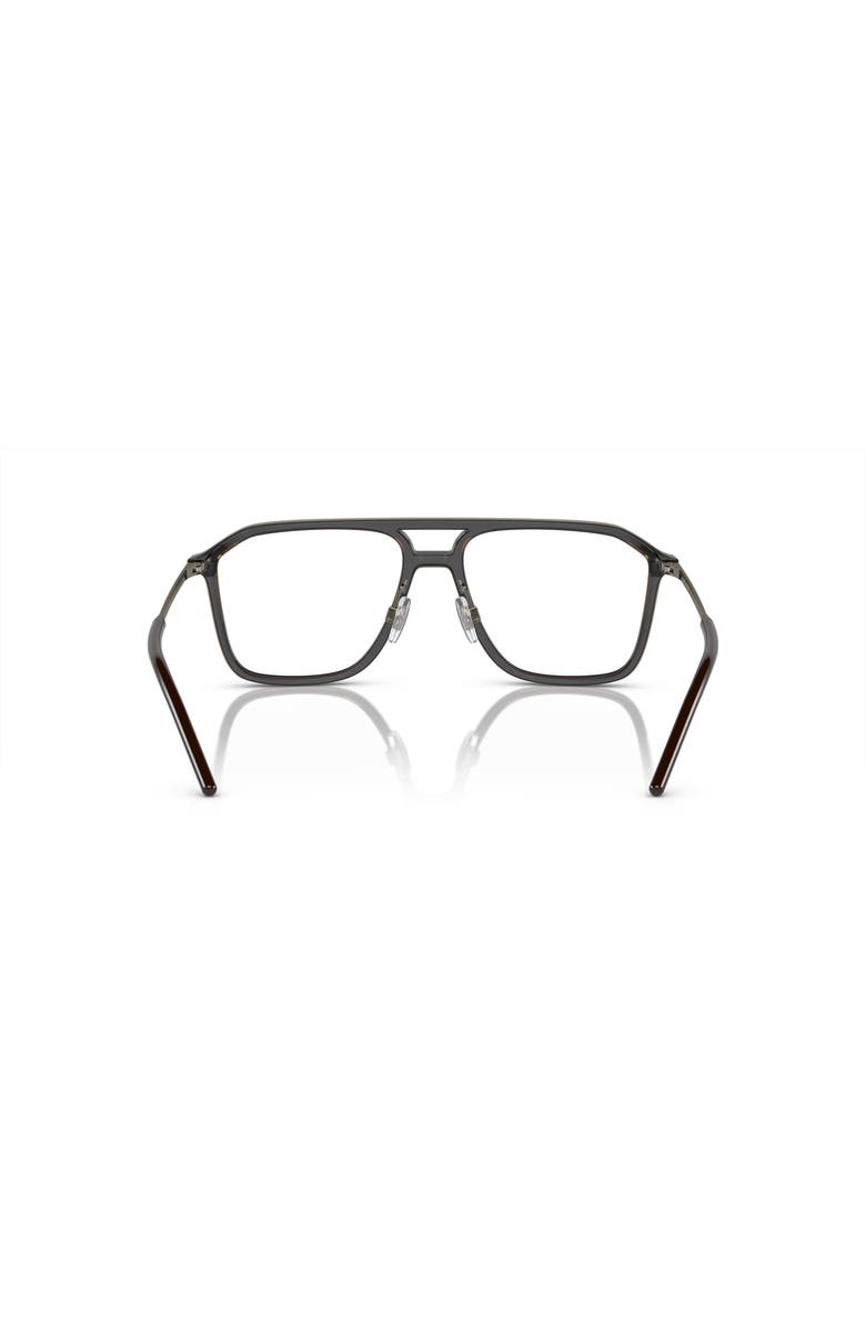 Dolce&Gabbana 55mm Pilot optical glasses, Alternate, color, Brown