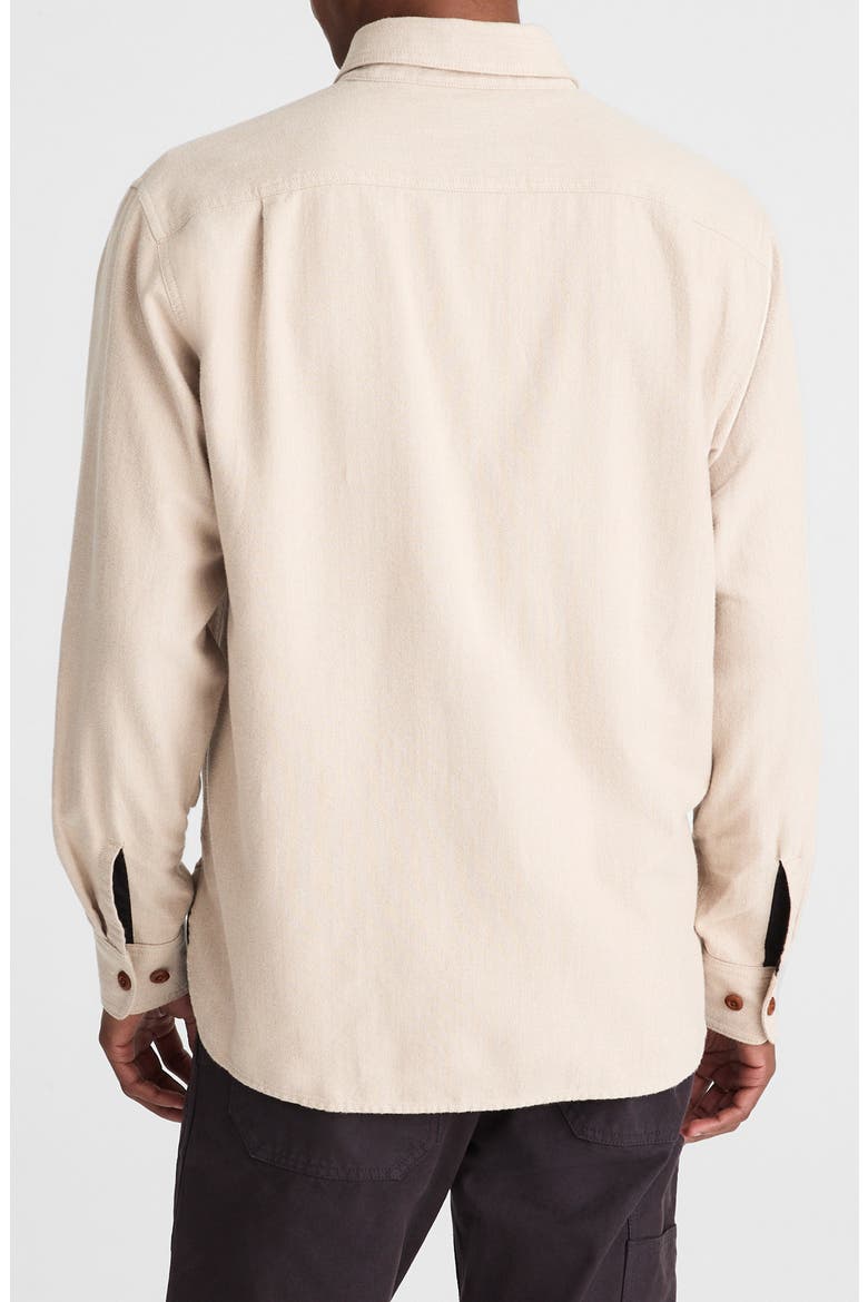 Cotton Herringbone Work Shirt, Alternate, color, OAT HERRINGBONE