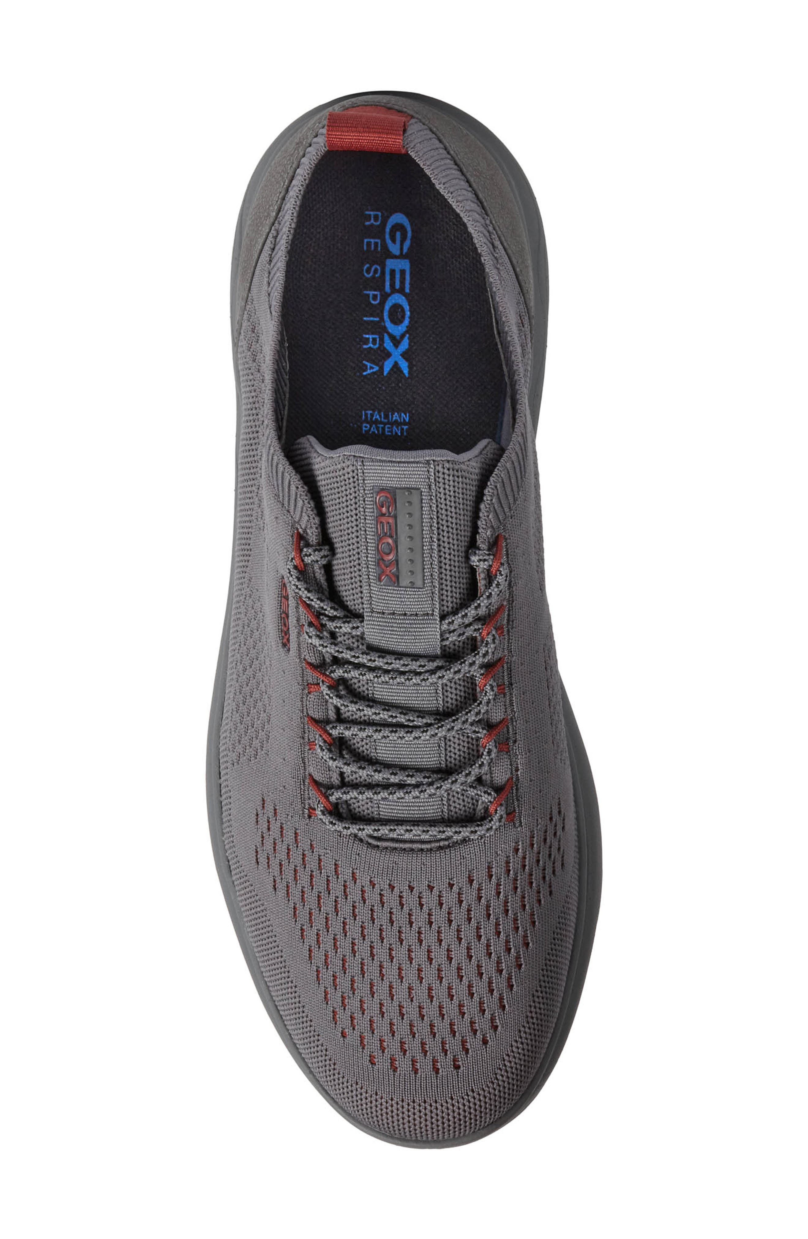 Spherica Sneaker, Alternate, color, GREY/ DARK RED