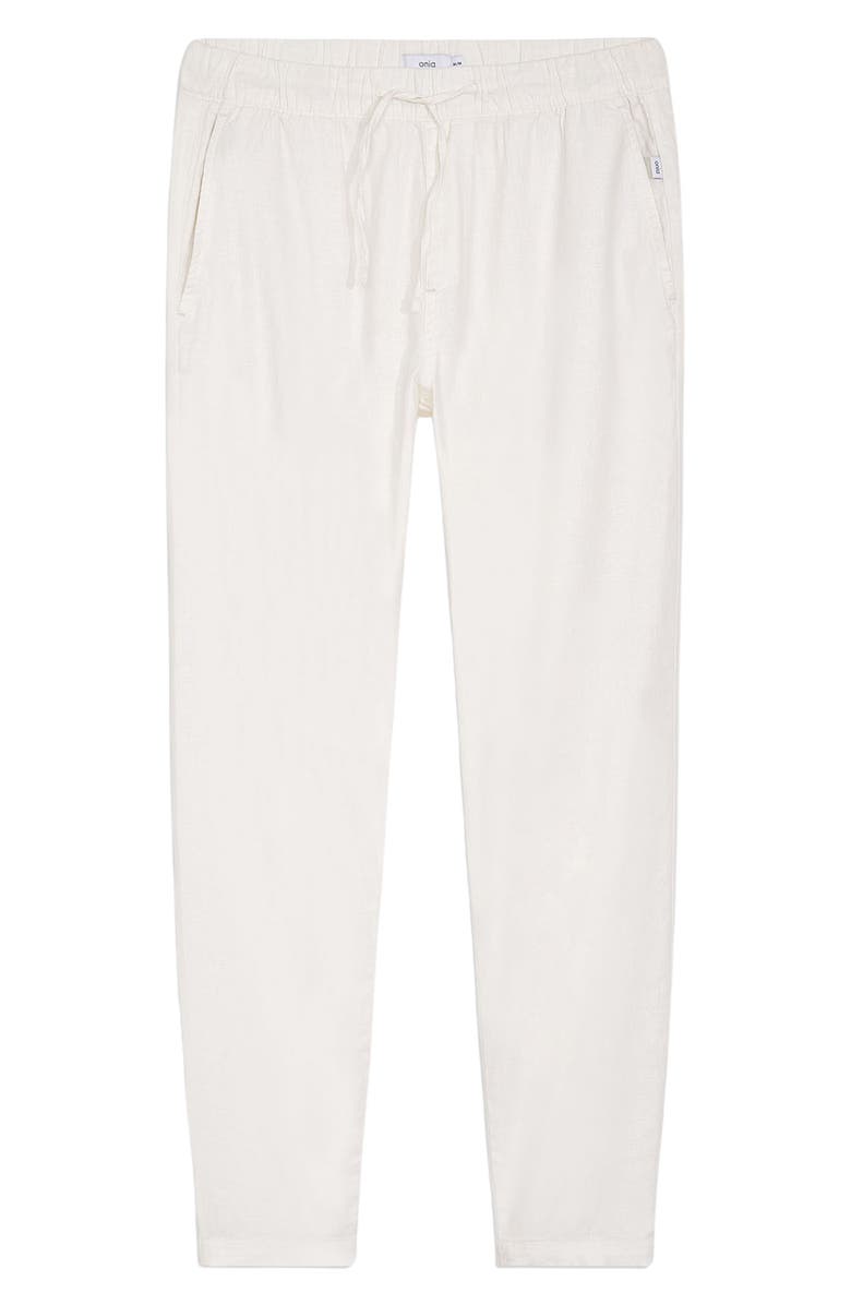 Onia Stretch Linen Blend Pull-On Pants, Main, color, 