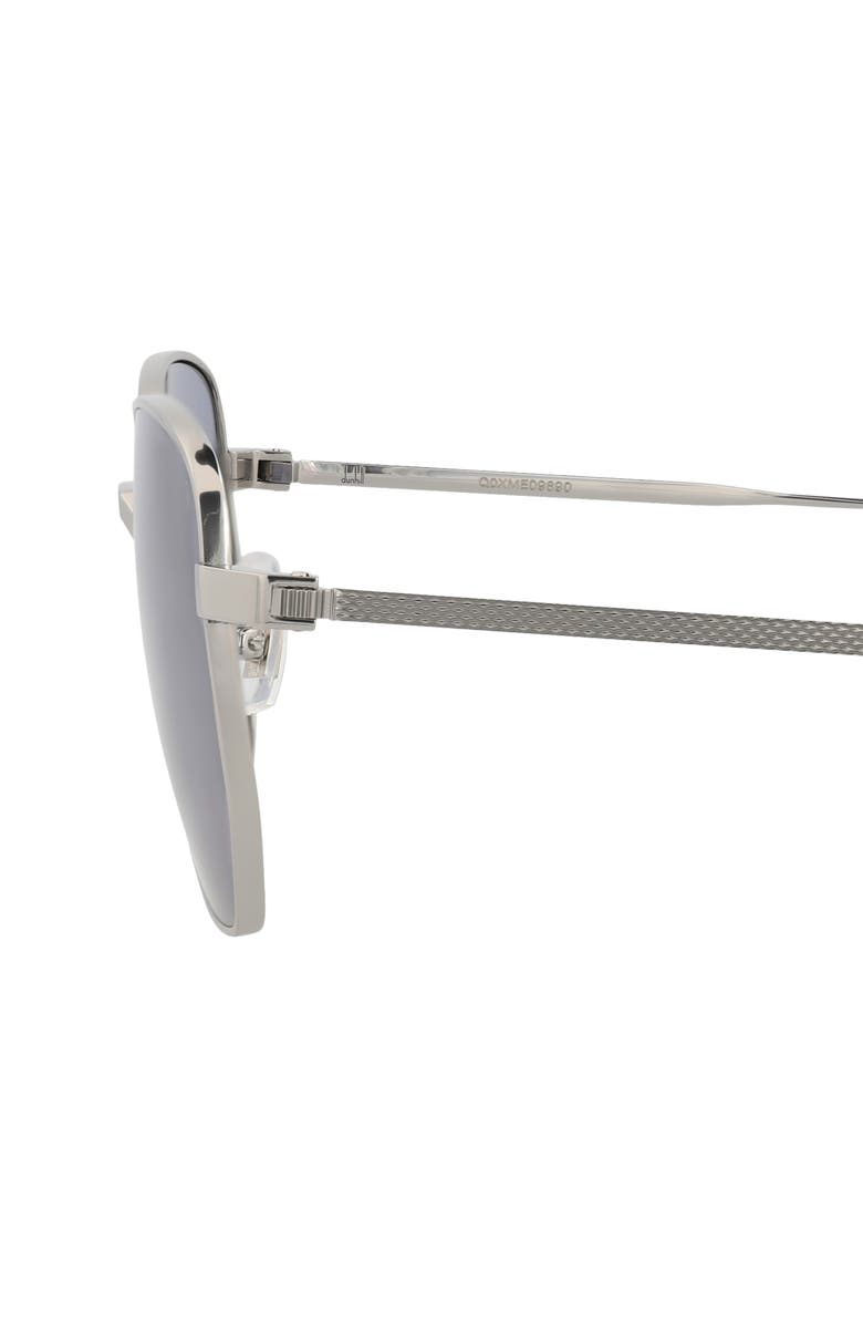Dunhill 59mm Square Sunglasses, Alternate, color, Silver Silver Light Blue