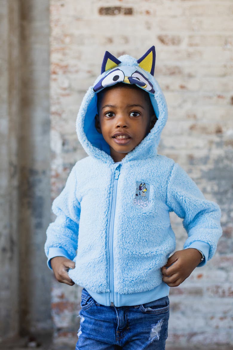 Zip-Up Hoodie, Alternate, color, Bluey Light Blue