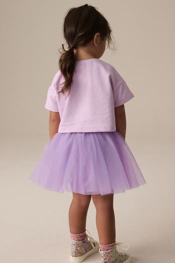 Kids' T-Shirt & Tutu Skirt Set