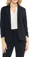 Vince Camuto Ruched Sleeve Ponte Blazer