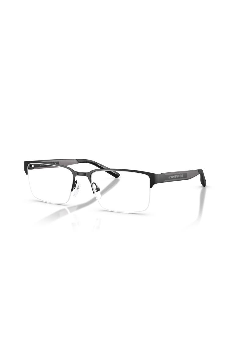 55mm Rectangle optical glasses, Main, color, Black
