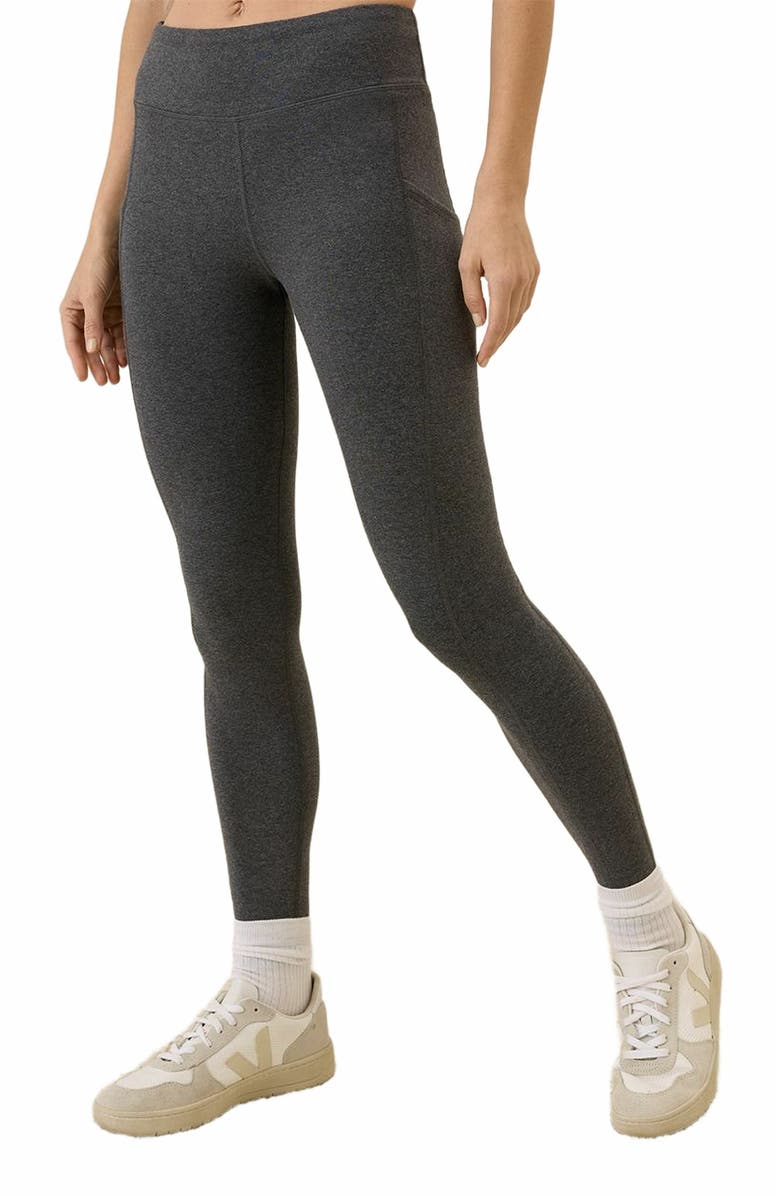 Pact On the Go-To Pocket Legging, Alternate, color, Charcoal Heather