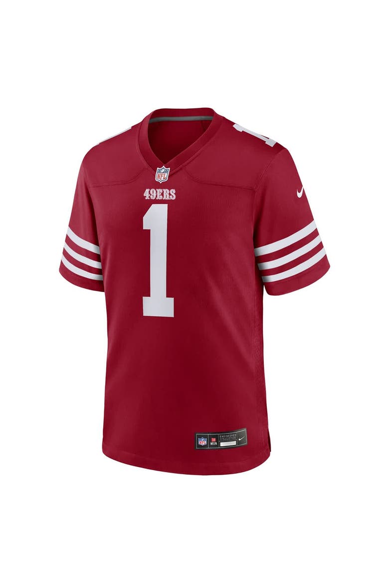 Men's Nike Ricky Pearsall  Scarlet San Francisco 49ers Team Game Jersey, Alternate, color, Scarlet