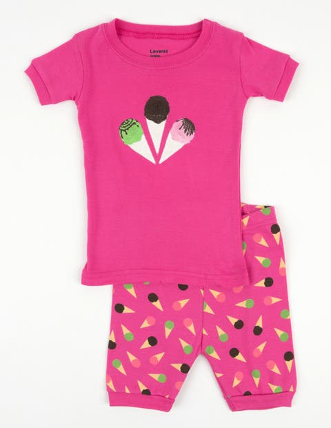 Kids Cotton Two-Piece Short Printed Pajamas, Vehicles & Adventure (Toddler, Little Kid & Big Kid)