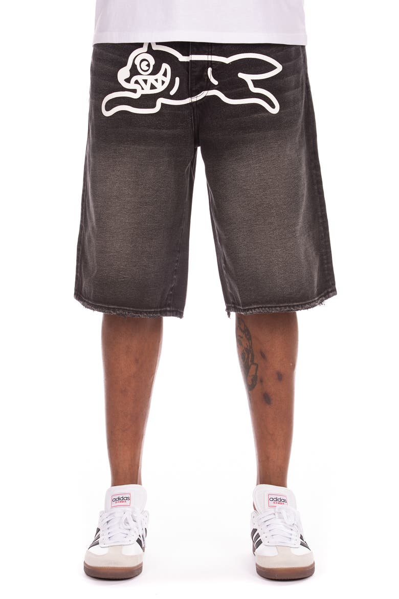 Breyer Denim Shorts, Main, color, BLACK FUDGE
