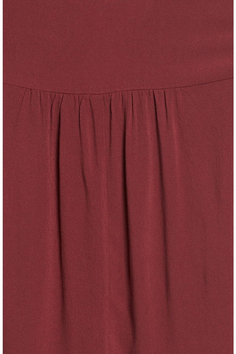Tie Neck Blouse, Alternate, color, BURGUNDY