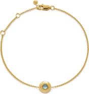 Monica Vinader Bezel Birthstone Station Bracelet