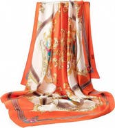 SILKSILKY Silk Bloom Square Scarf