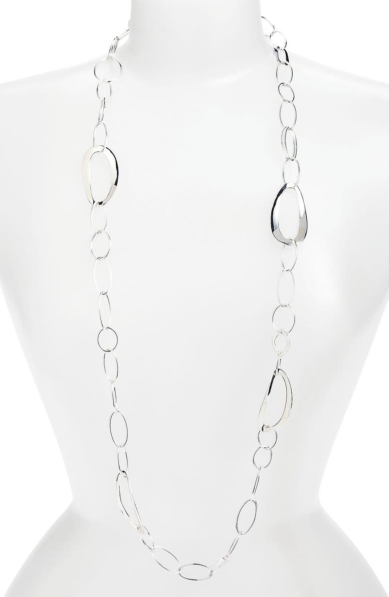Ippolita 'Cherish' Wavy Oval Chain Necklace, Main, color, 