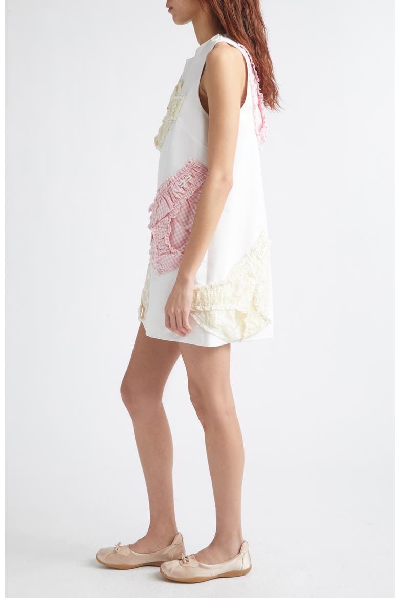 Copellia Cotton Poplin Sleeveless Minidress, Alternate, color, WHITE
