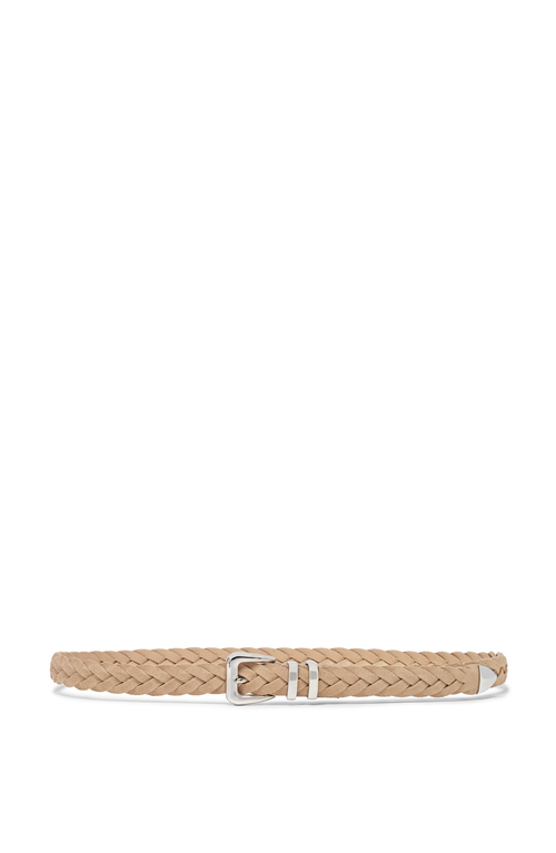 Brunello Cucinelli Calfskin Belt In Hazelnut