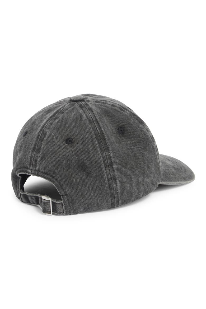 Stonewash Cotton Dad Cap, Alternate, color, BLACK
