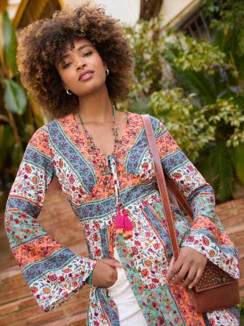 Boho Slit Front Tunic