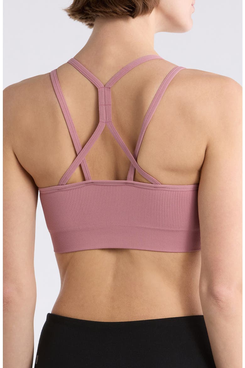 Crossback Seamless Sports Bra, Alternate, color, PINK NOSTALGIA