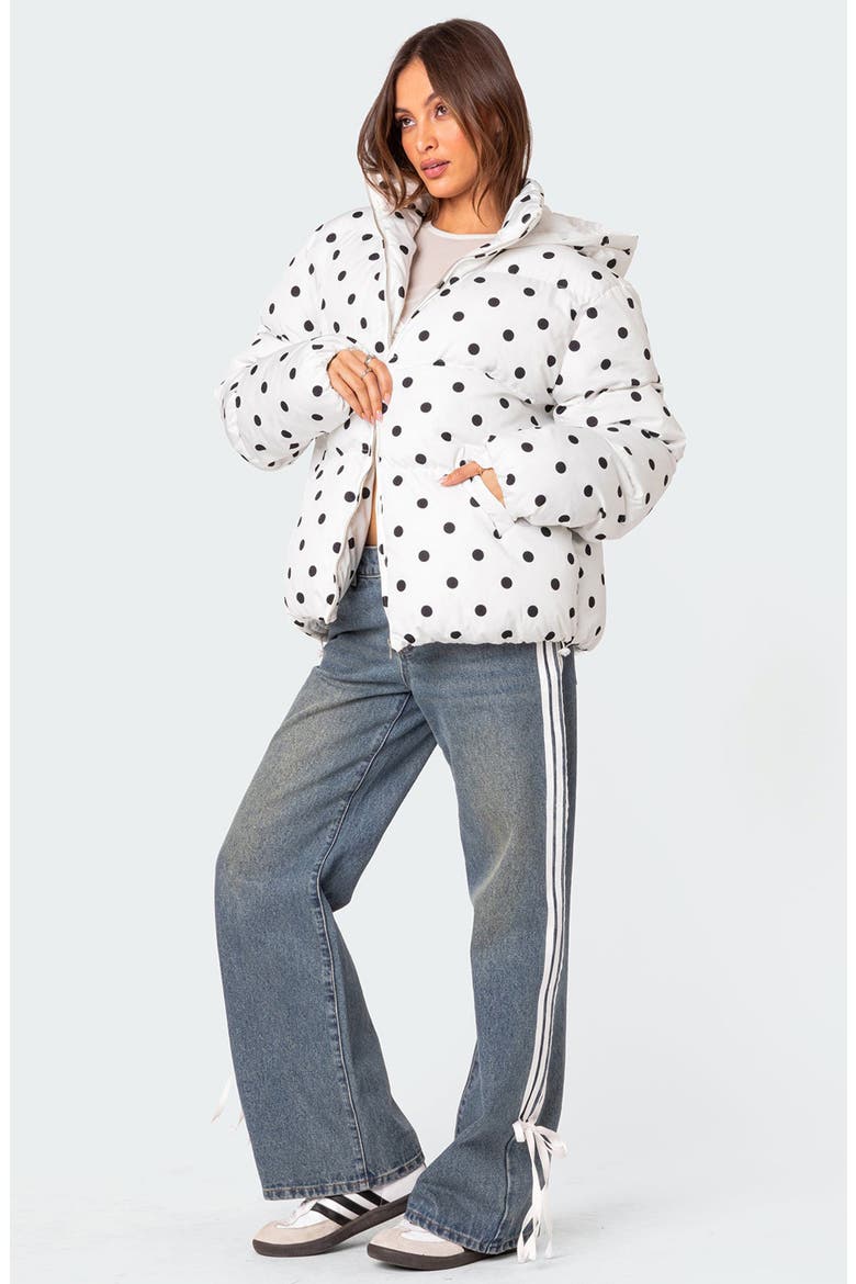 Marcey Polka Dot Puffer Jacket (Women) | Nordstrom