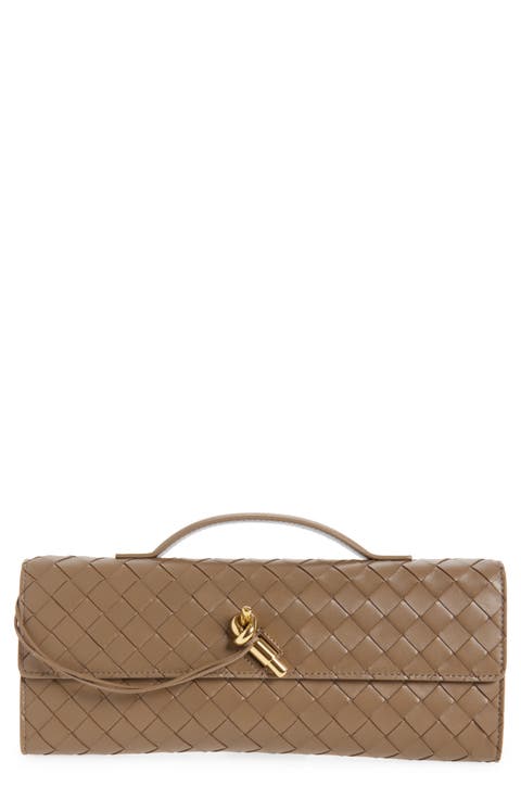 Long Andiamo Intrecciato Clutch Bag