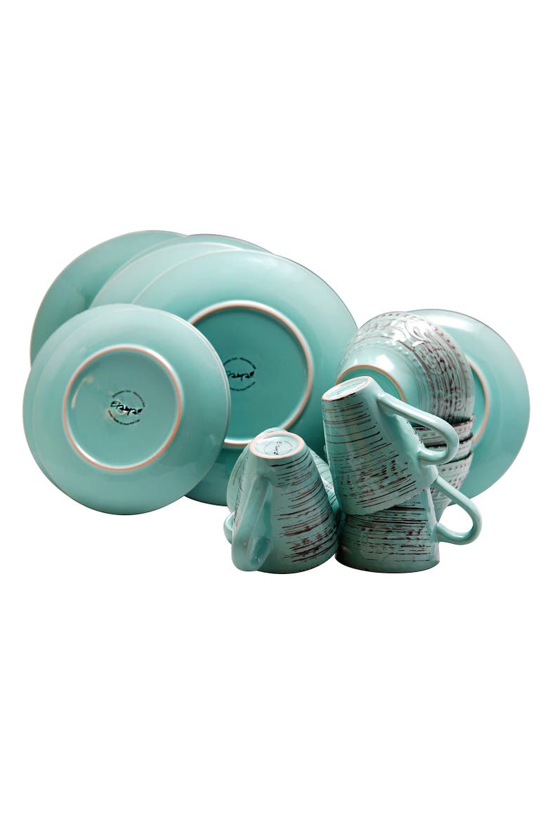 Malibu Waves 16-Piece Dinnerware Set, Alternate, color, Blue
