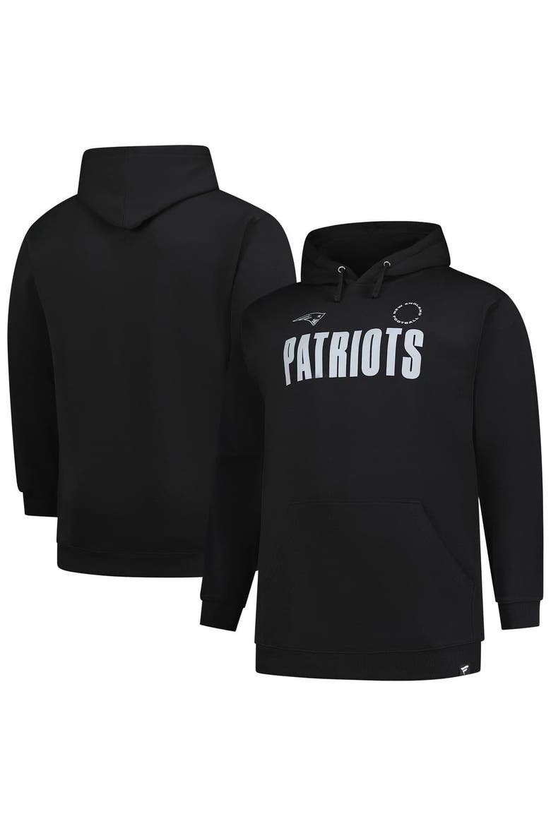 Men's Fanatics Black New England Patriots Big & Tall Chip Shot Hoodie, Main, color, Black