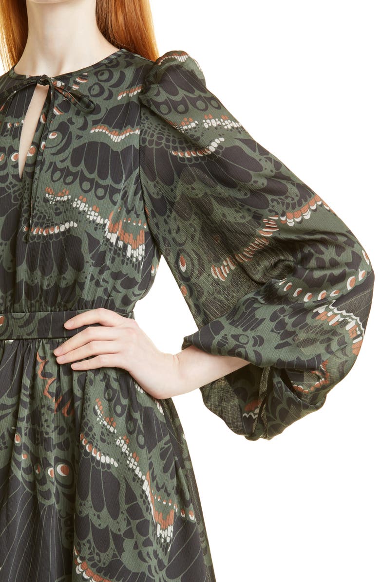 Ted Baker London Chrissy Mix Print Long Sleeve Dress, Alternate, color, 