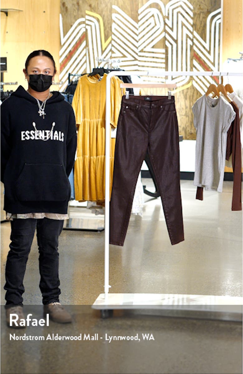 Coated High Waist Ankle Skinny Jeans, sales video thumbnail