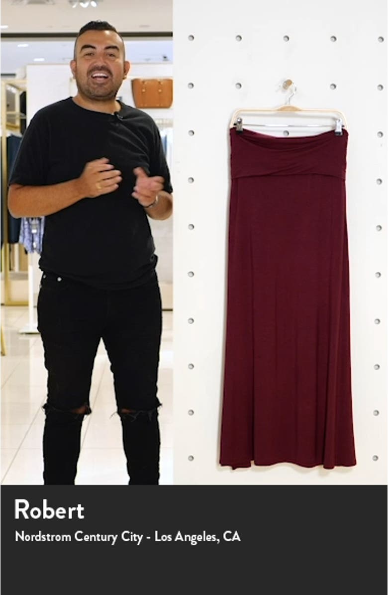 Fold Over Maxi Skirt, sales video thumbnail