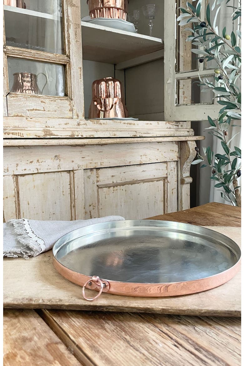 Vintage Inspired Copper Round Baking Tray, Alternate, color, Copper