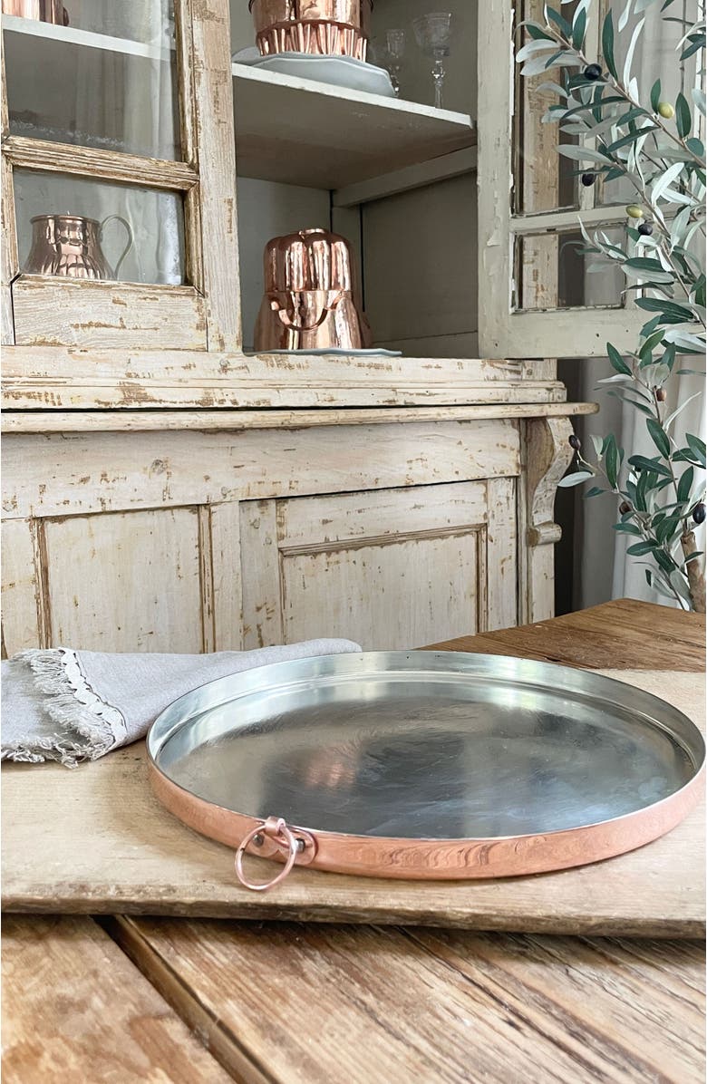 Coppermill Kitchen Vintage Inspired Copper Round Baking Tray, Alternate, color, Copper